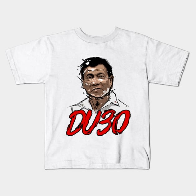 President DU30 Kids T-Shirt by edbertguinto